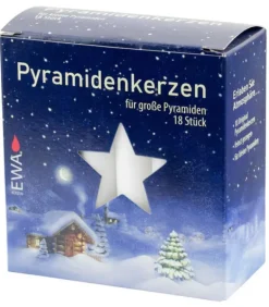 18 Bougies De Noël Pour Pyramide, Pyramidenkerzen 17 Mm
