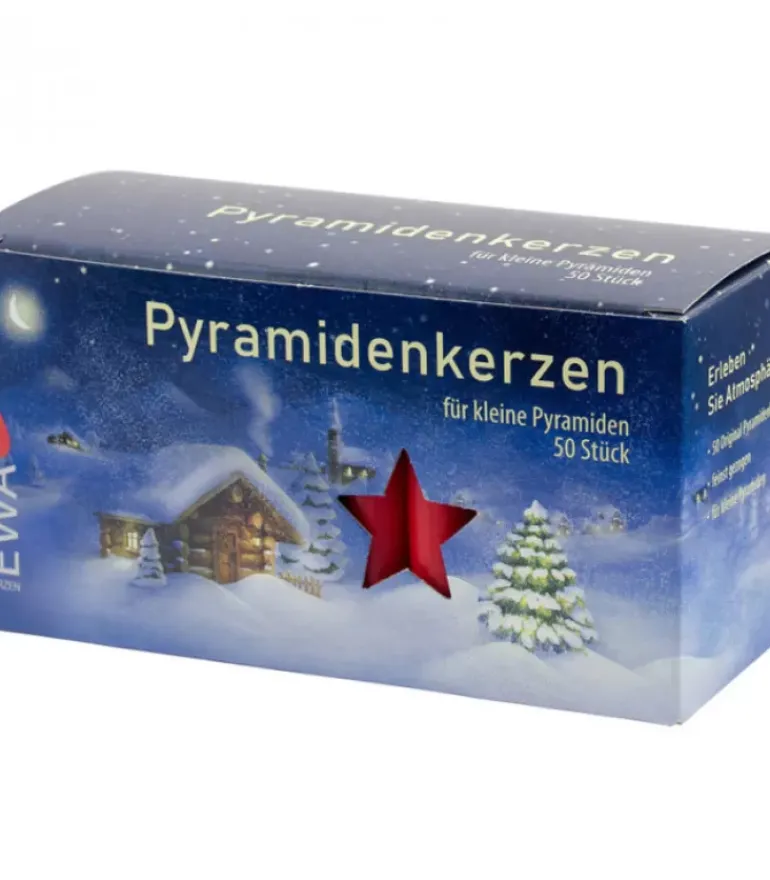 50 Bougies De Noël Pour Pyramide, Pyramidenkerzen 14 Mm