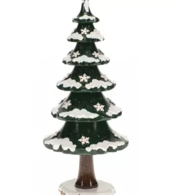 Arbre D'Hiver Avec Cristaux De Neige - Village De Noël Miniature