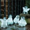 Bebes Pingouins Lumineux Led En Acrylique, 12,5 Cm