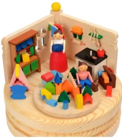 Boite A Musique En Bois, Jeux D'Enfant