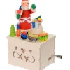 Boite A Musique Enfant A Manivelle, Père Noël Et Jouets