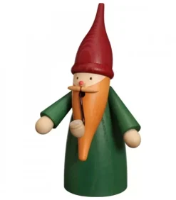 Bonhomme Fumeur Père Noël Manteau Vert