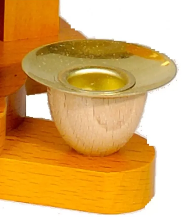Bougeoir De Rechange En Laiton Pour Pyramide A Bougies 14 Mm
