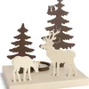 Bougeoir De Table Décoratif, Cerf Et Biche