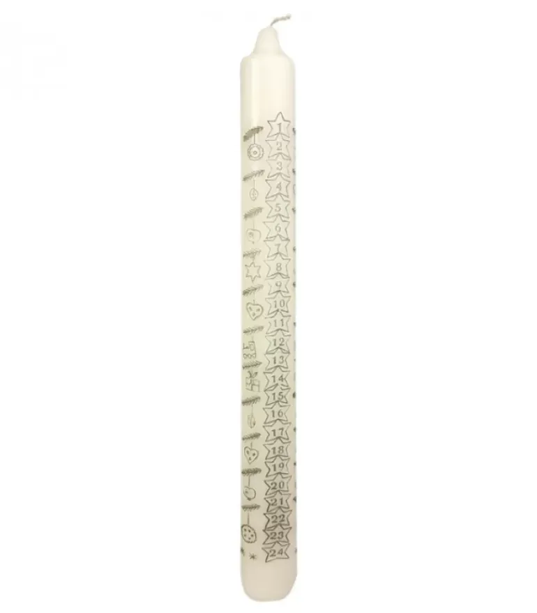 Bougie De L'Avent Graduee, 25 Cm