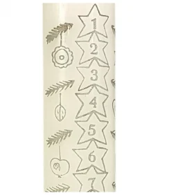 Bougie De L'Avent Graduee, 25 Cm