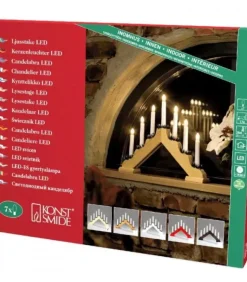 Chandelier De Noël 7 Branches Bois De Chene