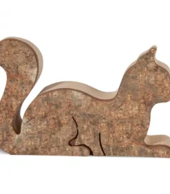 Chat En Bois Allonge, 6 Cm