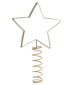 Cimier De Sapin Etoile Dore