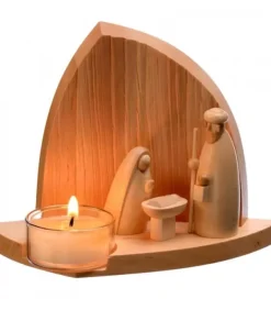Crèche De Noël Moderne Avec Bougeoir