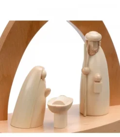 Crèche Design En Bois En Forme D'Arche