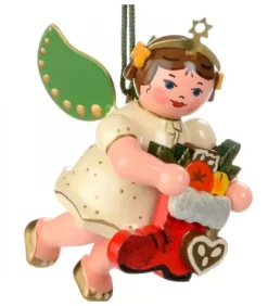 Déco Sapin De Noël, Ange Et Botte Rouge