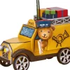 Déco Sapin Vintage, Ourson Et Voiture De La Poste