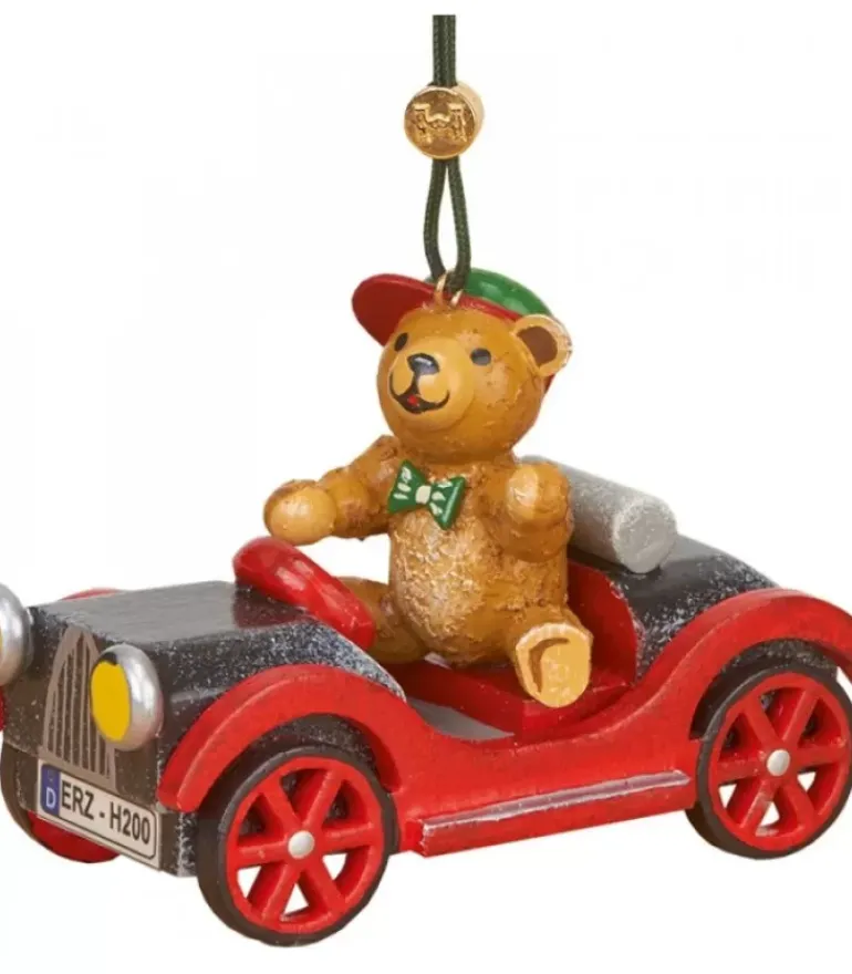 Déco Sapin Vintage, Ourson Et Auto