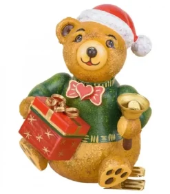 Déco Sapin Vintage, Ourson Et Paquet Cadeau