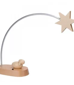 Etoile De Noël Electrique A Led Sur Socle, 21 Cm