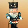Figurine Casse-Noisette En Bois Tambour. Décoration Sapin De Noël Allemande