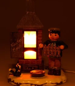 Fumoir A Poisson - Electrique - Village De Noël Miniature