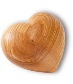 Grand Coeur En Bois, 11 Cm
