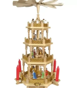 La Weihnachtspyramid Allemande De Reference A 3 Etages