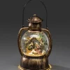 Lanterne À Neige, Crèche De Noël, 20 Cm