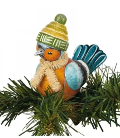 Oiseau Décoratif A Clipser Sur Branche, Pinson