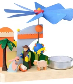 Petit Carrousel En Bois Crèche De Noël