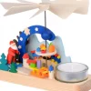 Petit Carrousel En Bois Père Noël Et Jouets