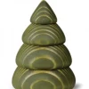 Petit Sapin De Noël En Bois Design, 6,5 Cm, Vert