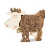 Petite Vache En Bois, 6 Cm