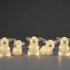 Petits Cochons Lumineux En Acrylique Led 12,5 Cm, Lot De 5