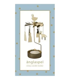 Photophore De Noël Crèche Dore