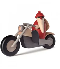 Père Noël Rouge A Moto