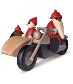 Père Noël Rouge En Side-Car