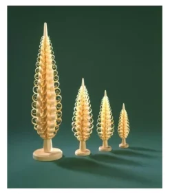 Sapin Noël Bois Sculpte, 16 Cm