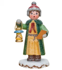 Village De Noël Miniature, Garconnet Chantant Noël