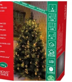 Voile Guirlande Pour Sapin De Noël, 150 Diodes Led